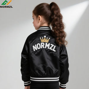 سترة ساتان بشعار مطرزة مخصصة للفتيات ، ابتهاج دافئ ، بدلة رياضية ، نادي الرقص - Product Image 4