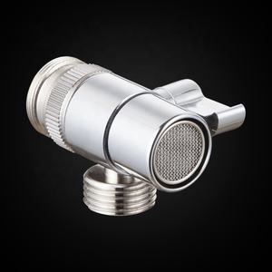 Robinet universel 1/2 pour hôtel, de qualité économique et moderne, avec adaptateur WC en laiton chromé, vanne à boisseau sphérique d'<span class=keywords><strong>angle</strong></span> 3 voies facile à installer - Product Image 3