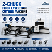 Machines de découpe laser FIN Chine haute vitesse 1500W pour tubes ronds et carrés en acier au carbone, acier inoxydable et aluminium, 3KW MAX, avec 2 mandrins - Prix