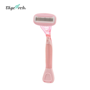 Rasoio usa e getta da donna con <span class=keywords><strong>5</strong></span> <span class=keywords><strong>lame</strong></span> in acciaio inossidabile, cartuccia facile da risciacquare, corpo in plastica per rasatura sicura di viso e corpo - Product Image 2