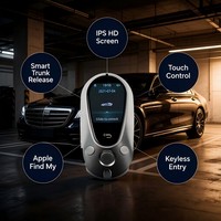 Clé de voiture intelligente à écran tactile LCD, télécommande sans clé avec contrôle via l'application Apple Find My, clé numérique, vente en gros directe d'usine