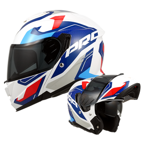 ABSデュアルバイザーモジュラーフリップアップヘルメット、クイックリリースクロージャー付き、ECE/DOT認証済みアクセサリー - Product Image 2