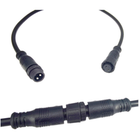 Connecteur étanche IP65 M12 mâle/femelle 2, 3 ou 4 broches pour éclairage LED, 5A 12V, avec contacts et boîtier en cuivre