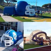Tunnel de casque gonflable sur mesure CATC, design modulaire, en Oxford/PVC, résistant au soleil/au vent, imperméable, matériau durable, pour événements