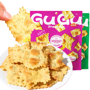 Galletas de Soda - Galletas Sin Freír, Snack Saludable, No Engordan, Tres Sabores, Venta al por Mayor de Fábrica, Galletas Horneadas de Forma Irregular - Product Image 3