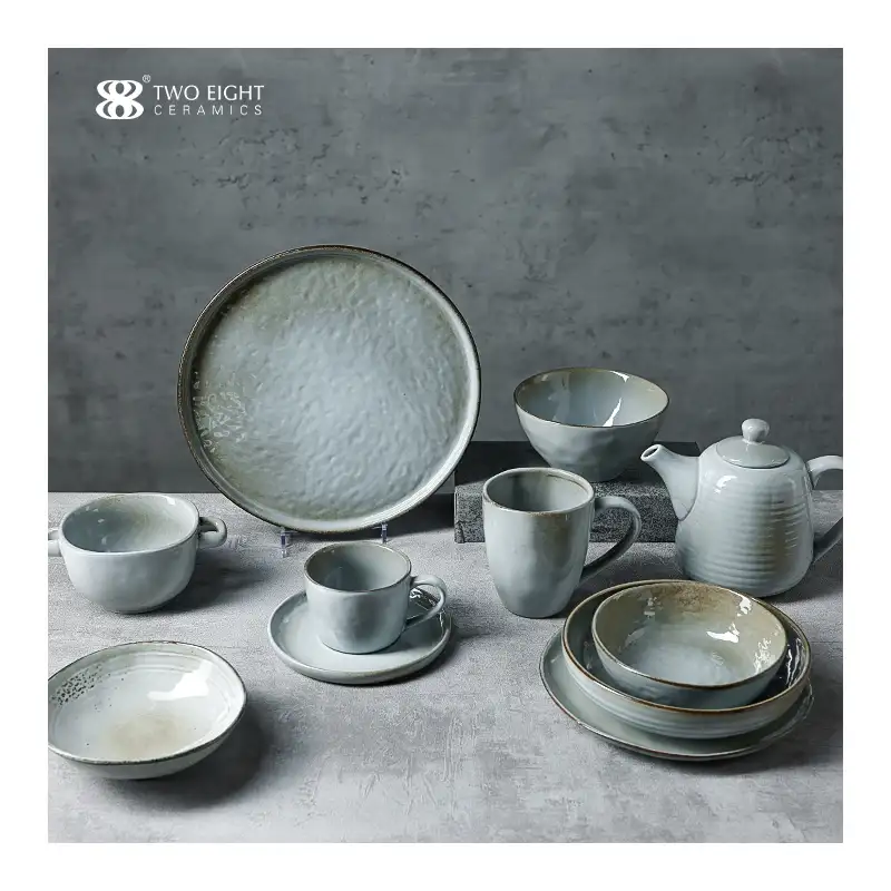 Set Piring Makan Keramik Modern, Piring Keramik & Piring Tulang Porselen Piring Cina Peralatan Makan Malam Set
