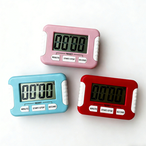 <span class=keywords><strong>Minuteur</strong></span> de cuisine numérique de bureau BSCI avec grand écran LCD, <span class=keywords><strong>chronomètre</strong></span> électronique <span class=keywords><strong>en</strong></span> plastique, piles AAA, utilisation facile, aimant, pour la maison et le laboratoire - Product Image 4