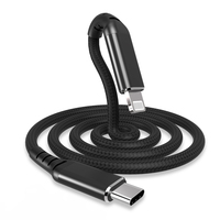 Câble Lightning certifié MFi, type C vers Lightning, chargeur PD 3A 18W, puce C94 d'origine, tressé, pour appareils Apple iOS, téléphones mobiles