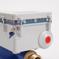 DN15 Brass Durable Prepaid IC Card Smart Digital Multi Jet Water Meter with Valve Control