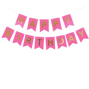 Guirnalda de Banderines Triangulares de Feliz Cumpleaños, Decoraciones Duraderas para Fiestas de Cumpleaños - Product Image 3