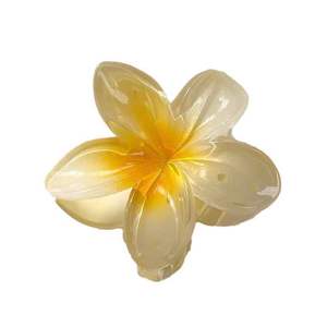 Высококачественные женские элегантные аксессуары для волос, Новые красочные акриловые заколки для волос в виде яичного цветка, заколка для акулы, прочный пластик - Product Image 5