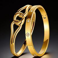 Bracelet Tennis en Moissanite Étanche Resoul, Ensemble de Bracelets en Acier Inoxydable, Accessoires de Bijoux pour Femmes