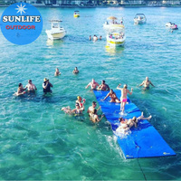 Outroad – tapis flottant en mousse pour la plage, pour les lacs, pour les piscines et la plage, plusieurs tailles, bleu