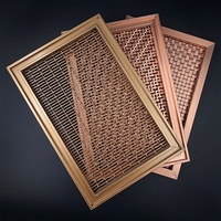 Décoration intérieure : Maille métallique tissée en acier inoxydable pour portes d'armoires de restaurant et de bar, découpe, soudure et pliage de plaques en maille métallique