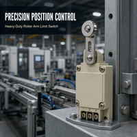 Vente directe usine – Interrupteur de fin de course à réinitialisation automatique, micro-interrupteur à contact en cuivre 1NO+1NC 15A