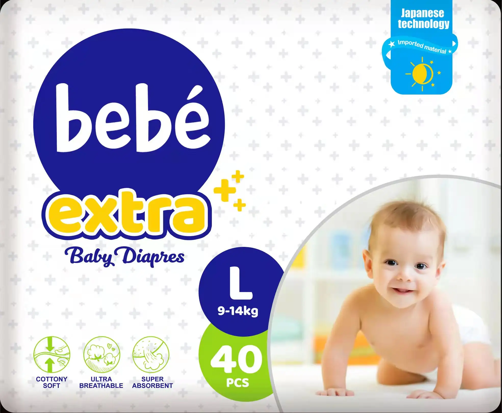 Cottony Soft Disposable Baby Diapers Baby Pants Diapers Wholesale Bebek Bezi Infant Baby Diaper