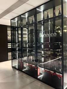 خزانة تخزين النبيذ كبيرة السعة من جينغشون للبار المنزلي، خزائن عرض زجاجية، تخصيص كامل للمنزل، أثاث بالجملة - Product Image 4