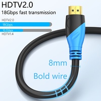 SDL Lieferanten Set-Top-Box für Kabel 4K 3D Maßgefertigter Stecker-zu-Stecker Blau 0,5m Kupferbeschichteter Stahl 1080P