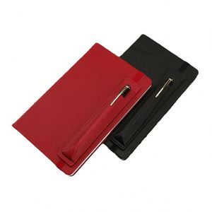 Carnet de notes A5 en cuir PU exquis pour le bureau et l'école, avec élastique, journal personnalisé avec logo, couverture rigide, 100 feuilles - Product Image 4