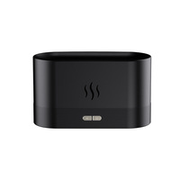 Diffuseur d'arômes Bestseller, diffuseur d'arômes à flamme simulée colorée, humidificateur à brume froide pour la maison, le bureau, alimentation secteur/USB, silencieux