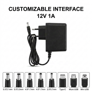 Evrensel 12V 1A Güç Adaptörü AB Fişi 12V 1000mA AC DC Anahtarlı Güç Kaynağı CCTV Kamera Kablosuz Router LED Şerit Işık için - Product Image 1