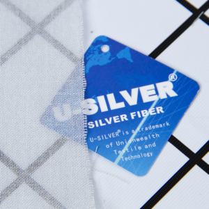 <span class=keywords><strong>Tulle</strong></span> 메쉬 면 및 실버 통기성 방사선 방지 Emf 차폐 실버 반 투명 직물 - Product Image 3