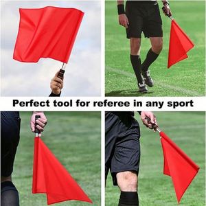 Hot Sales Sports <b>Referee</b> Track and Field Sports <b>Flag</b> Linesman Stainless Steel Pole Hand <b>Flag</b> for Soccer Volleyball - Product Image 3