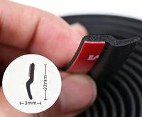Goma de Sellado Autoadhesiva Multiusos para Ventanas de Coche (D, P, Z, B), Negra, Impermeable, Antipolvo, Insonorizante, Nueva