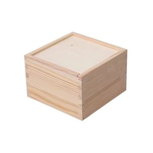 Boîte de rangement en bois rectangulaire en pin, boîte d'emballage artisanale pour cadeaux, boîte de présentation en bois massif de plusieurs tailles - Product Image 2