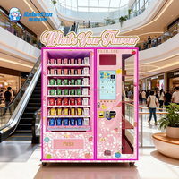 Intelligenter Beauty-Verkaufsautomat 24 Stunden Selbstbedienung Touchscreen Automatische Kosmetik Haar Wimpern Nagel Make-up Perücken Wimpern