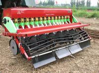Machine de plantation de semences de tracteur montée à 3 points à haute productivité pour la plantation d'herbe de blé de luzerne de riz