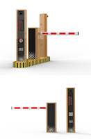 Barrière automatique avec caméra de reconnaissance de plaques et télécommande pour le contrôle d'accès intelligent au stationnement
