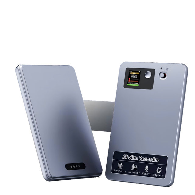 WiFi ChatGPT-5 Gemini-2.5 64GB 36H AI Note Taker WAV Aluminum Alloy Free Subscription Digital Voice Recorder