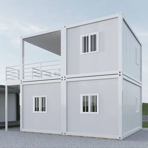 Casa Container TOPPRE Smontabile con Struttura Moderna <span class=keywords><strong>in</strong></span> Acciaio su 2 Piani, Dependance su Due Piani, Casa Container con 2 Camere da Letto <span class=keywords><strong>in</strong></span> <span class=keywords><strong>Vendita</strong></span> - Product Image 1