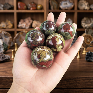 Wholesale Dragon Blood Jasper Healing <b>Crystal</b> <b>Ball</b> Spheres 40mm+ Feng Shui Home Decor Handmade Quartz Crafts Stones Gemstone - Product Image 2