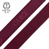 Bande élastique en nylon jacquard sergé personnalisée, haute élasticité, douce, pour accessoires de lingerie et de vêtements