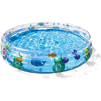 Piscine gonflable pour enfants de haute qualité, facile à installer, durable, sur le thème de l'océan, piscine à pagaie pour enfants
