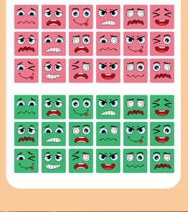 Jouet éducatif en bois Montessori, cubes de puzzle avec plateau de rangement pour enfants, puzzle en bois Emojo à 6 faces imprimées - Product Image 3