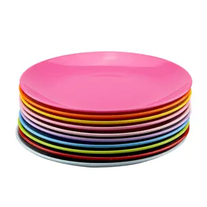 Benutzer definierte runde Geschirr Melamin Teller unzerbrechliche Kunststoff-Sushi-Platte