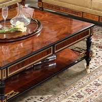 Meubles de salon de style design classique table basse en bois massif