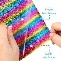 Vinilo Termotransferible Holográfico PU HTV al por Mayor en Rollo, Vinilo Personalizado OEM/ODM de Alta Temperatura para Camisetas, Bolsas, Gorras y Textiles