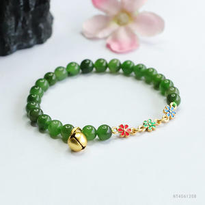 2026 ซีมัง เฮเทียนหยกสีเขียวสร้อยข้อมือผักโขมเบริลเครื่องประดับจีนใหม่ขายส่ง S4061208 - Product Image 1