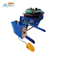 Positionneur de soudage rotatif pour tube cylindrique de 170 mm avec trou central, capacité de charge de 200 kg et mandrin de 400 mm pour alimentation de fil TIG