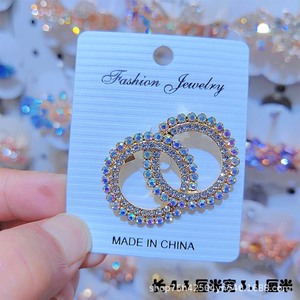 Broches pendantes fantaisie en alliage bon marché, personnalisées, en forme de fleur, à double usage, pour femmes, luxueuses et colorées - Product Image 3