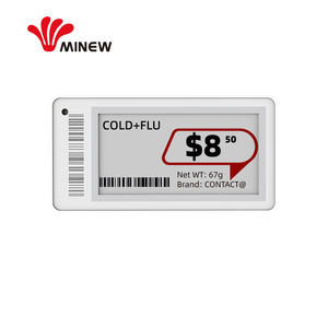 Etiqueta Electrónica de Precio MinewTag MTag21R de 2.13 Pulgadas, 3 Colores, E-ink, para Supermercados, ESL, NFC, Epaper, BLE, Etiquetas Electrónicas de Estante - Product Image 2