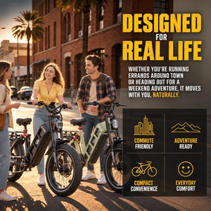 Vélo électrique Eahora Romeo Juliet à batterie au lithium pour adultes, VTT tout-terrain, stock US EU CA, vélo de route hybride à pneus larges - Product Image 5