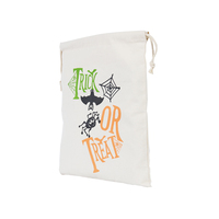 Sacs à bonbons en toile personnalisés pour Halloween, avec cordon de serrage, réutilisables, en coton, en forme de citrouille, pour la fête des trucs ou des fripes
