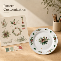 Fabrication Sur Mesure Vente en Gros Assiettes en Porcelaine Blanches pour Restaurant avec Logo