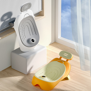Soporte de Baño para Bebé Antideslizante, Reclinable, para Recién Nacidos de 0 a 12 Meses, Material PPTPE, Diseño Recto y Amplio - Product Image 1