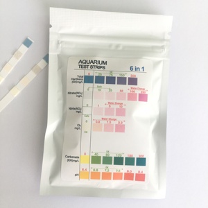 Tiras de prueba de agua para acuario, kit de prueba de agua para estanque de peces, TST 6way, fácil de leer, 50 unidades - Product Image 6